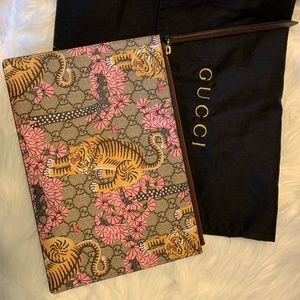 Gucci large bengal tiger pouch $450